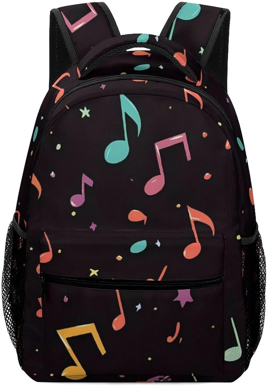 Musical Note Laptop Backpack Lightweight Travel Daypack Shoulder Bag for Men Women