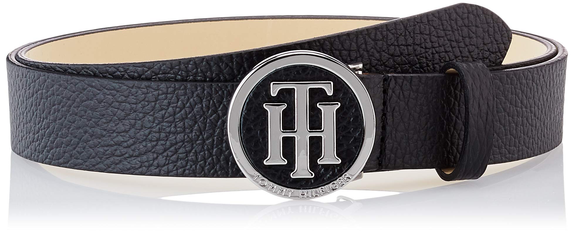 Tommy Hilfiger Th Round Buckle Belt 3.0 Aw0aw05366 Ceintures Femme (lot de 1)