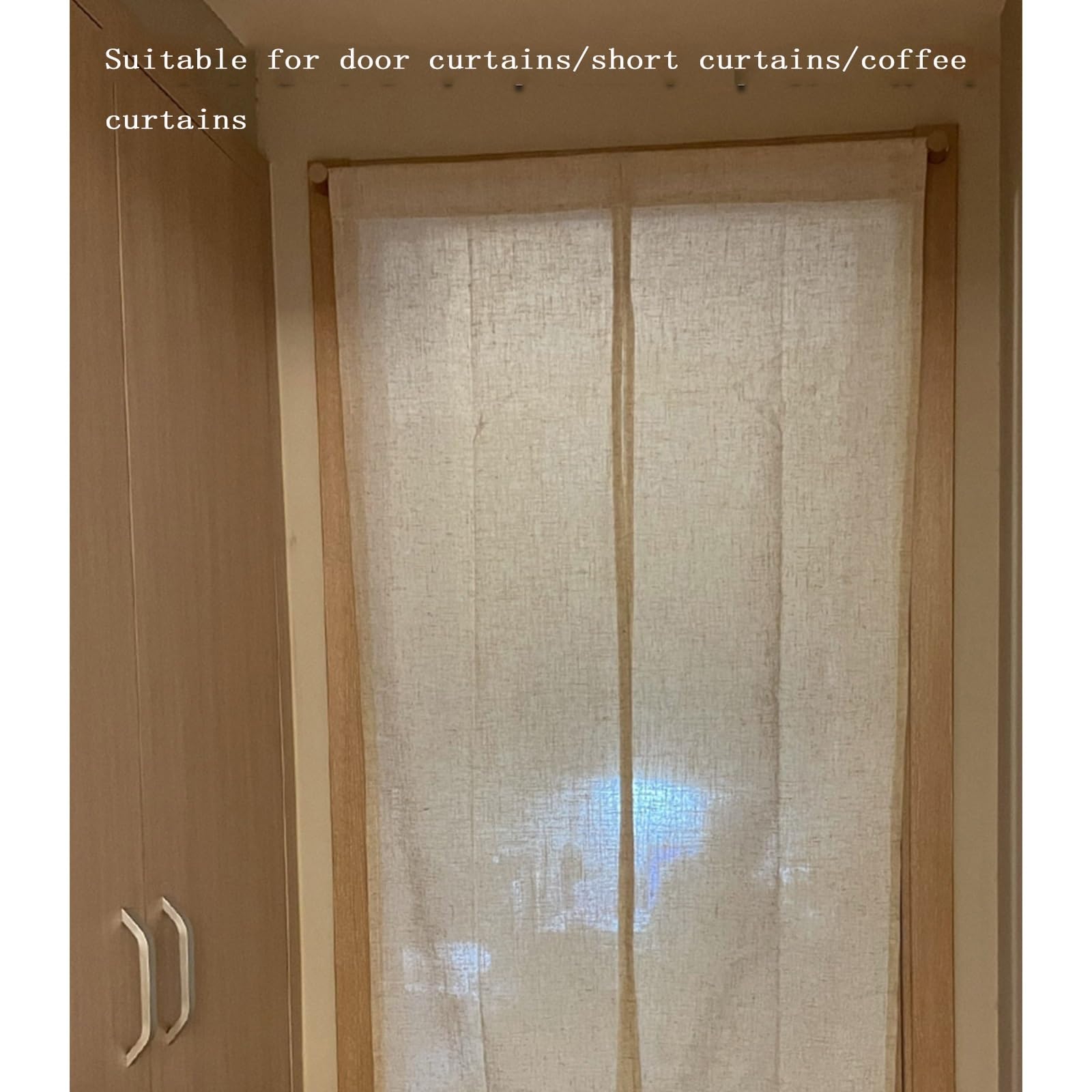 Tringle à rideaux occultante robuste de 40,1 cm à 150,1 cm – Tringle à rideau réglable en bois pour chambre à coucher et terrasse – Solution de décoration d'intérieur élégante, installation facile