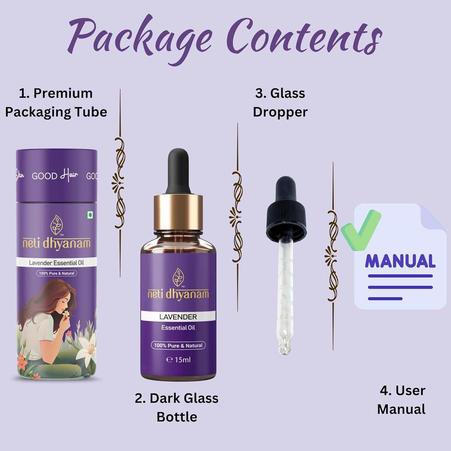 Neti Dhyanam Eucalyptus, Rosemary and Ilang Ilang Essential Oil | Rejuvenated, ideal for meditation and upliftment. Each pack 15ml (pack of 3) Neti Dhyanam Eucalyptus, Rosemary and Ilang Ilang Essential Oil | Rejuvenated, ideal for meditation and upliftment. Each pack 15ml (pack of 3)