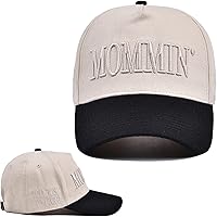 Mommin Trucker Hat for Women - Embroidered Adjustable Vintage Canvas Baseball Cap by Asadovce