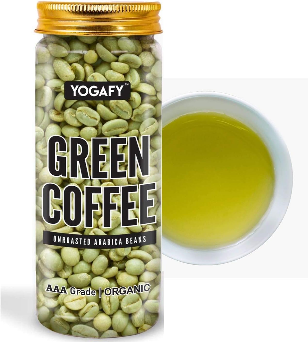 YOGAFY - Green Coffee Beans - 150 Gram | For Immunity Building and Weight Loss Program | AAA Grade 100% Unroasted Arabica Beans ||