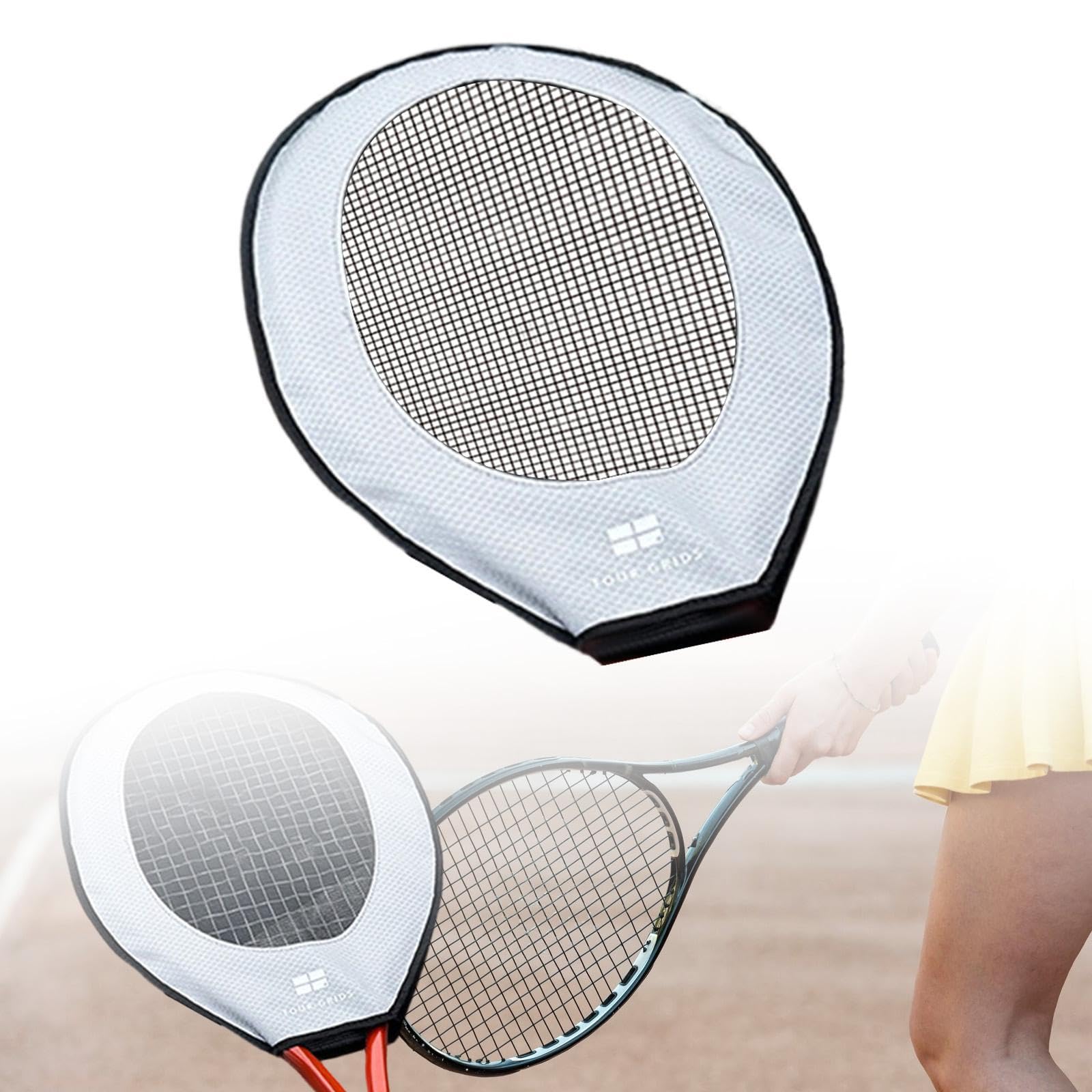 Funda de Entrenamiento para Raqueta de Tenis, Protectora de Cabeza, Resistente para Adultos