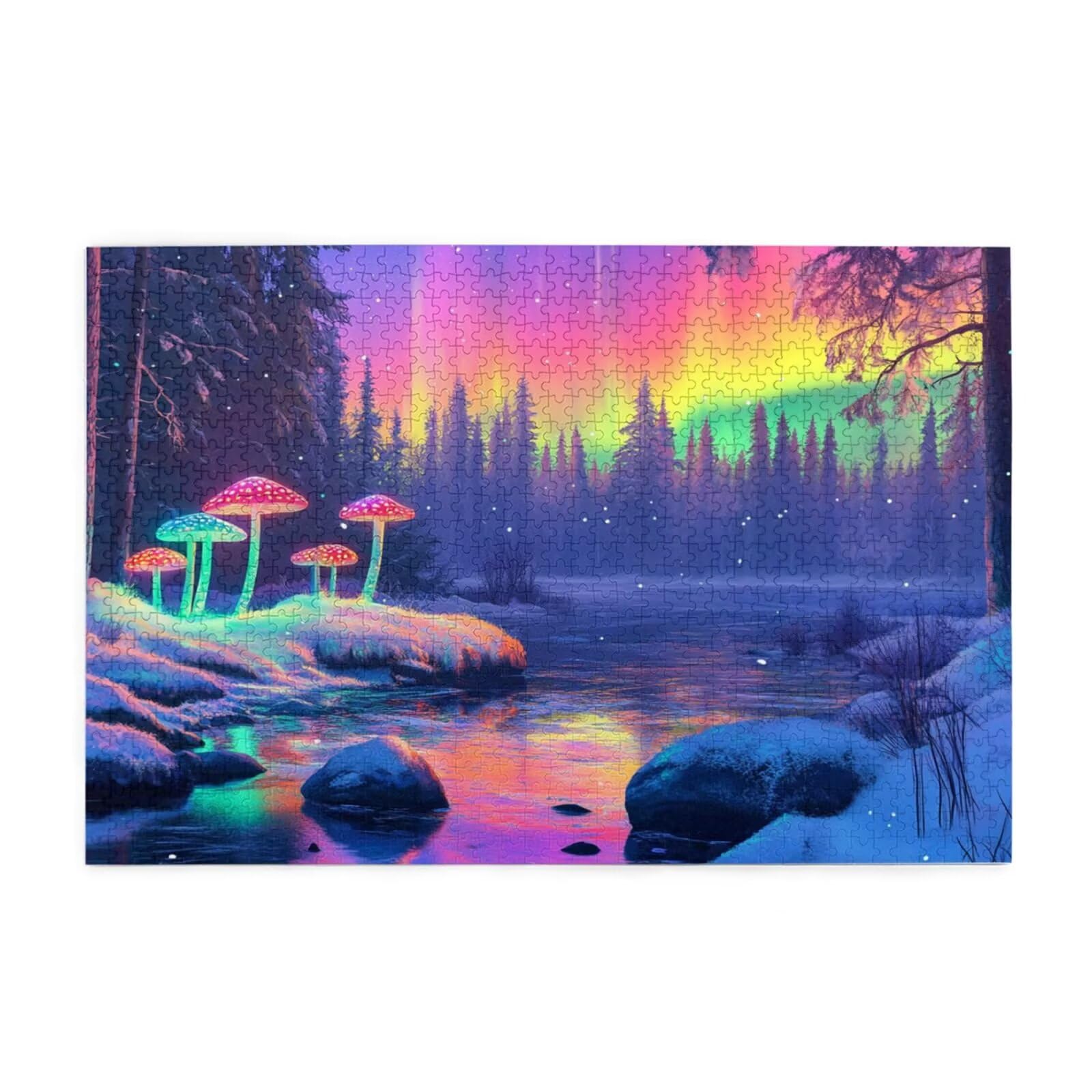 Puzzle 3000 Teile, Puzzle Erwachsene, Holzpuzzle Norwegen Impossible Jigsaw, Clevere Rätsel, HD Farbe Jigsaw mit Geschenkbox Verpackung for Room Decor, Geschenke für Frauen Landschaft 122x81cm p-335