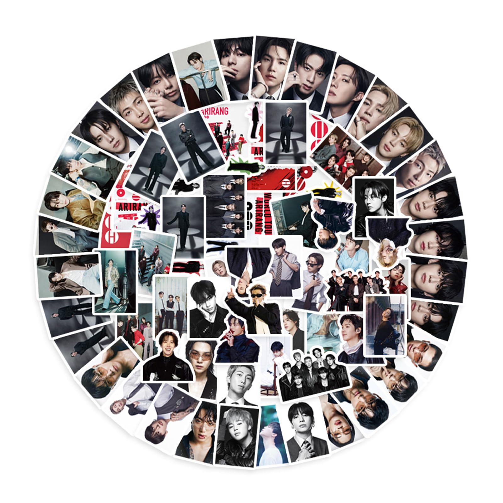 CCHZYSKO 5th Korean Idol Team Music ARIRANG Album Vinyl Stickers Set Decals for Water Bottle, Laptop for Fans 100PC - 1