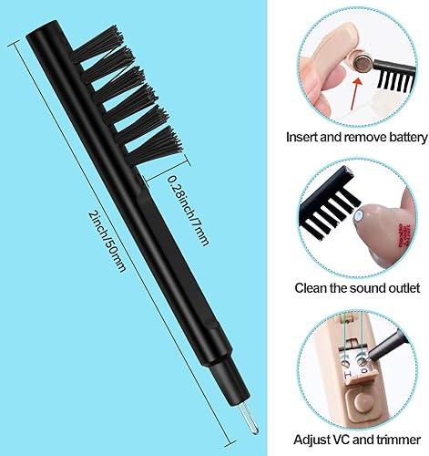 Miniatura 4 de Kit de limpieza de audífonos, filtros de protectores de cera para audífonos Cerumen, filtros de audífonos compatibles con Phonak, trampas de cera