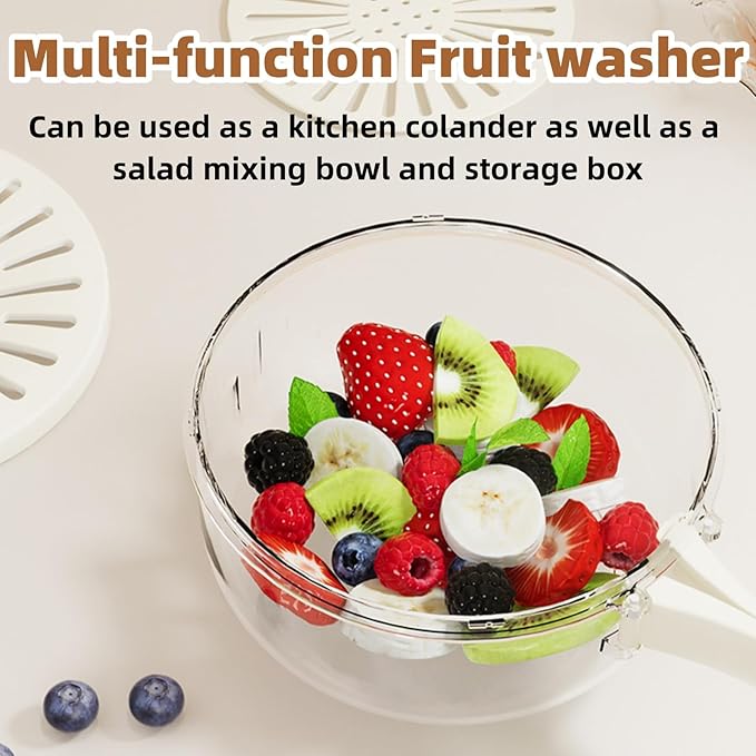 The Ultimate Multifunctional Fruit and Veggie Washing Bowl: Your Kitchen's New Best Friend!
