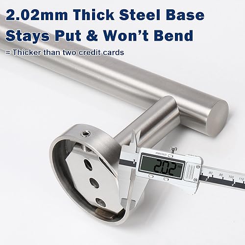 Miniatura 4 de NearMoon Portarrollos de papel higiénico para baño, acero inoxidable SUS304 de alta calidad, para montaje en pared, para baño, cocina (paquete de 4,