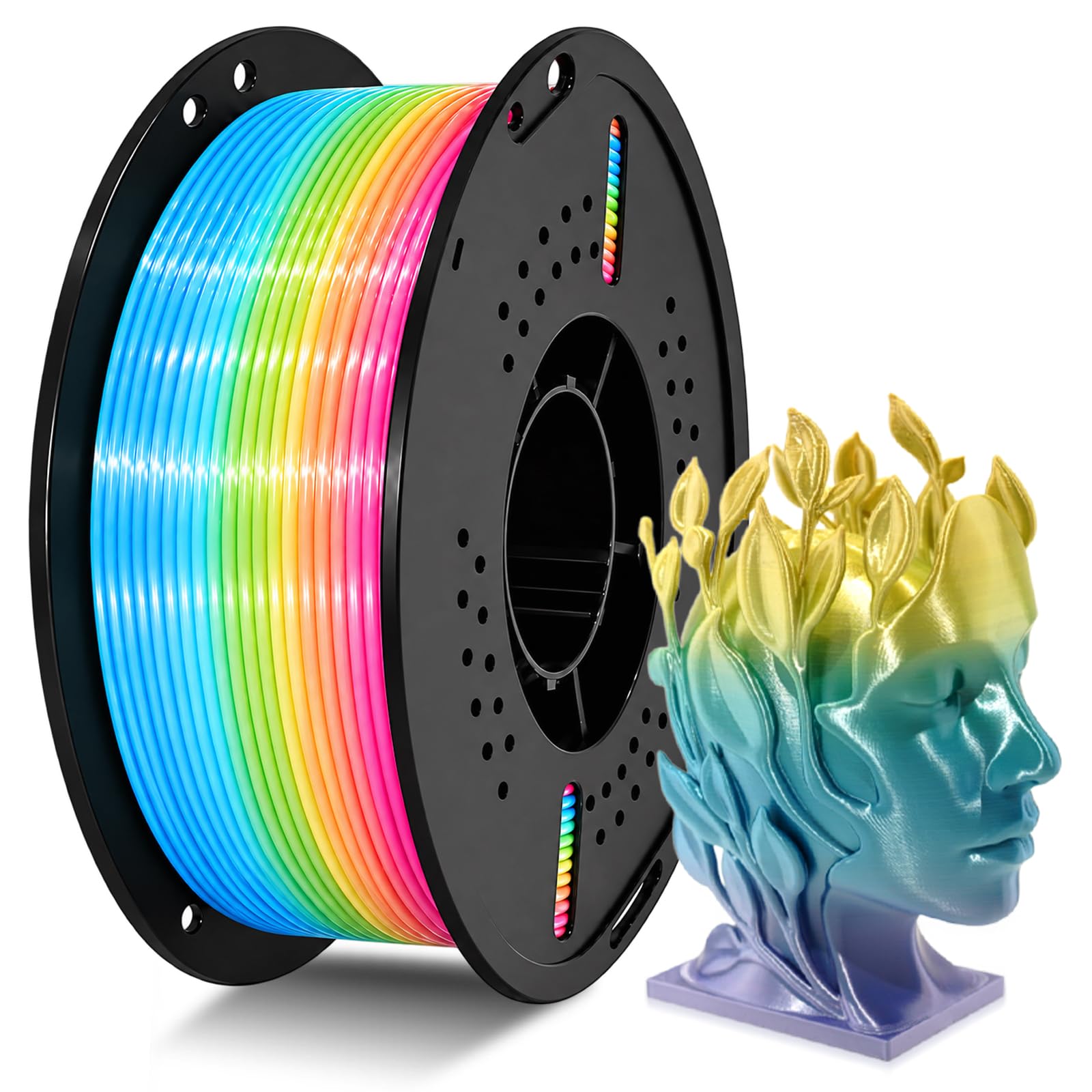 Multicolor Glow in the Dark 3D Printing Filament -15 Multicolor Glow in the Dark 3D Printing Filament -15