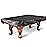 Heavy Duty Leatherette Billiard Pool Table Cover,Waterproof&Tearproof Cover for Pool Table,7/8/9 Foot Fitted(7FT/Balck)