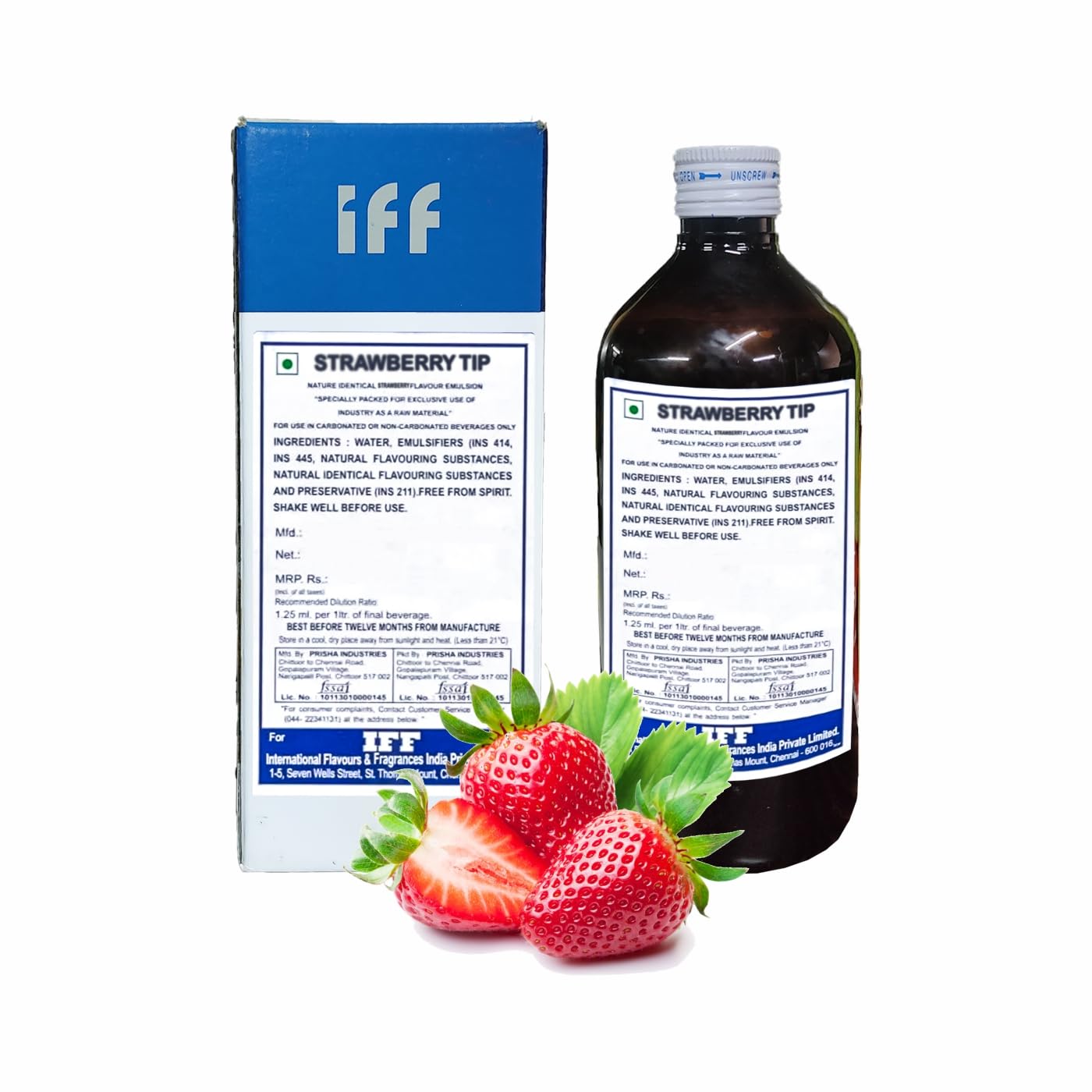 IFF STRAWBERRY TIP Flavour/Essence (Used in Ice Creams, Cakes, Chocolates, Jams, Jellies, Sweets, Marzipan, Confectioneries, Cookies, Sherberts, Milkshakes etc)- 500 ML Pack-image-30