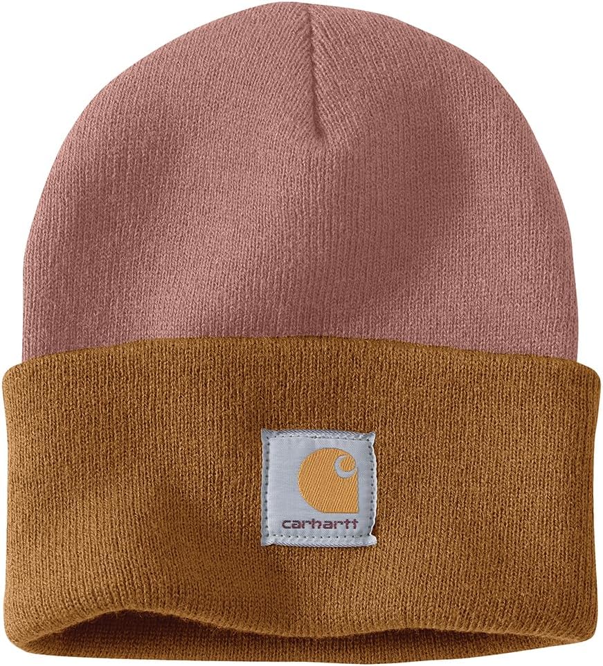 Men's Knit Cuffed Two-Tone Beanie