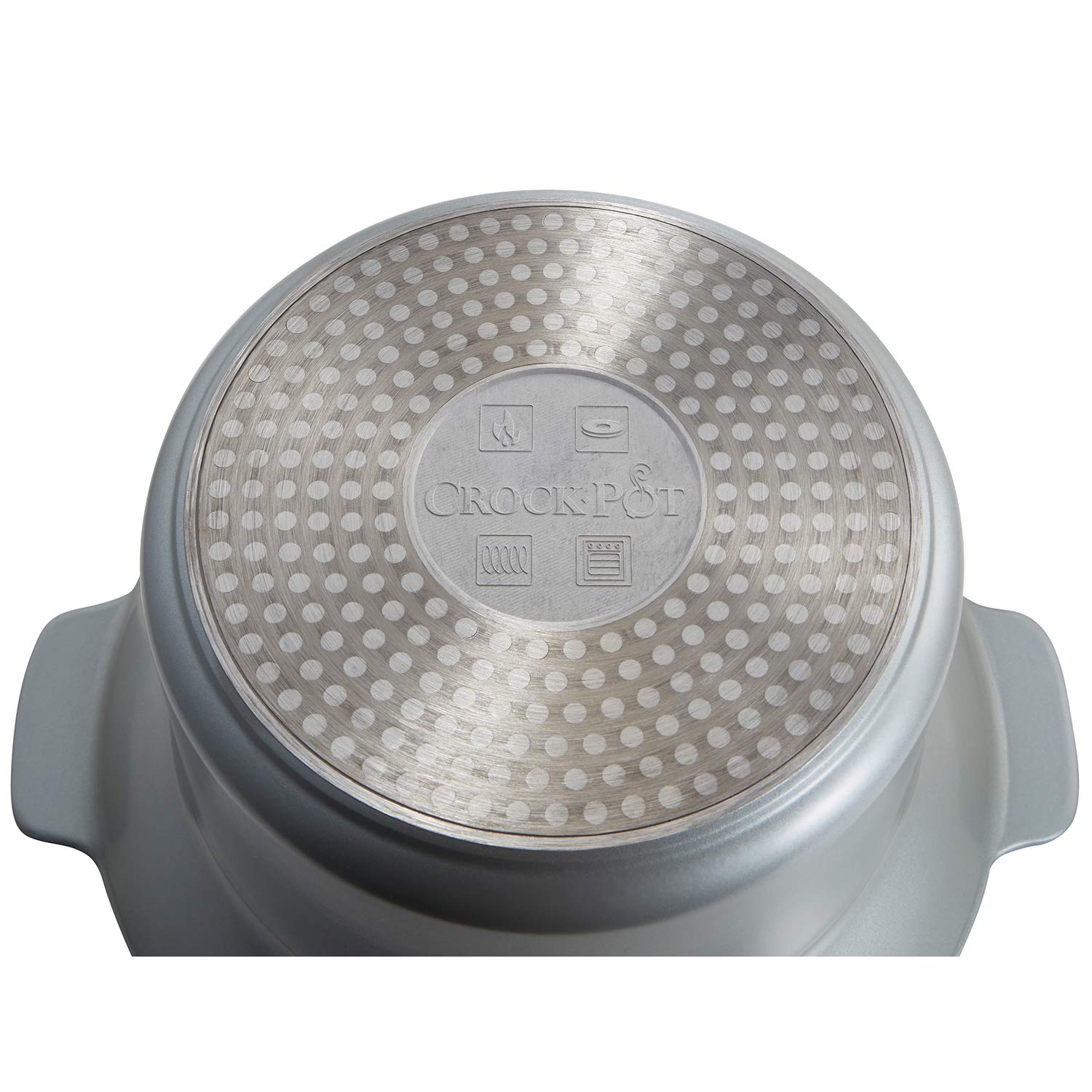 Crock-pot Pentola per Cottura Lenta, Slow Cooker, 4.5l, fino a 5 Persone, DuraCeramic, Sauté per rosolare su Gas e Induzione, Coperchio con Cerniera, 2 Impostazioni Cottura e Funzione Warm, Bianco
