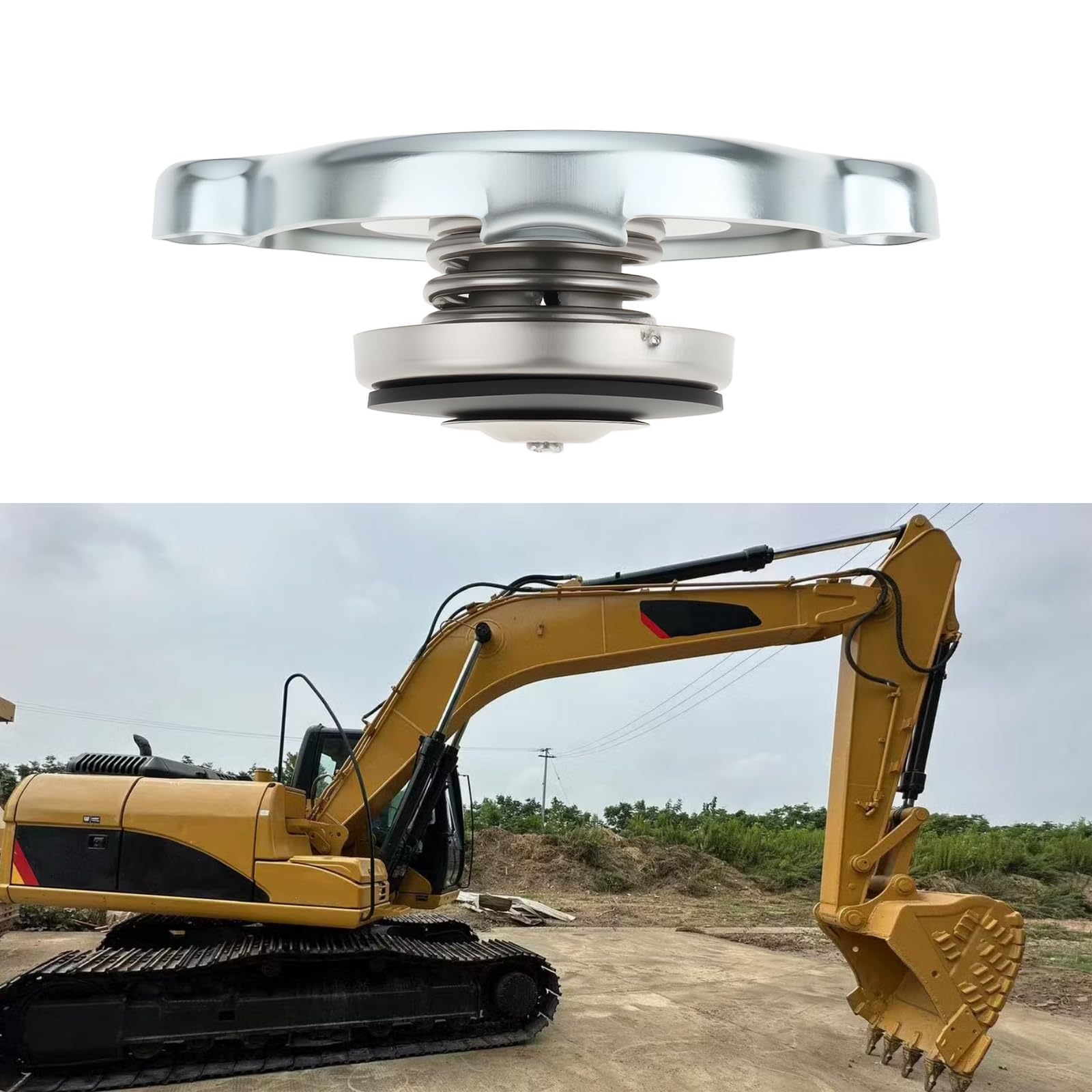 Tappo Radiatore Escavatore 0,9 Bar Compatibile Con Caterpillar Cat 312D 320D 329D 325D 324D 307D 323D