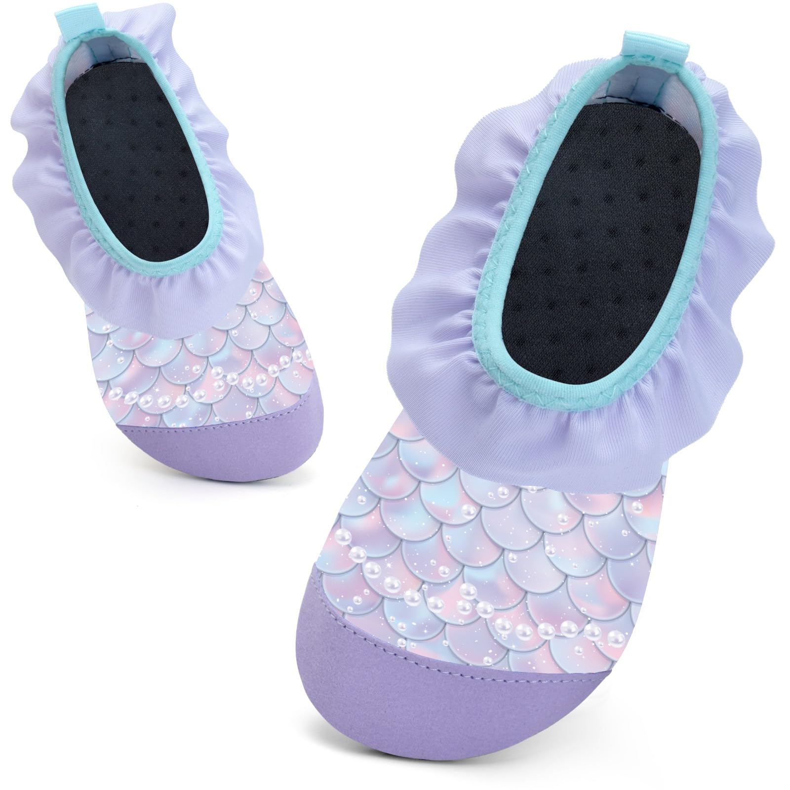 WateLves Kinder Badeschuhe Schwimmschuhe Wasserschuhe Jungen Mädchen Baby Strandschuhe Aquaschuhe Schnell Trocknend für Beach Pool