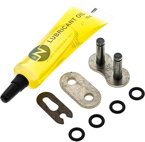 Miniatura 8 de NICHE Combo de cadena de piñón de transmisión para Yamaha Grizzly Hunter Breeze 125 delantero 12 trasero 32 dientes 520V junta tórica 74 eslabones