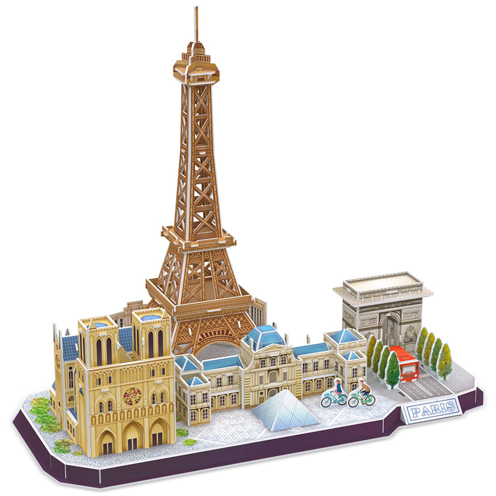 CubicFunParis Skyline Building Model Puzzle Kit, 114 Pieces, MC254h