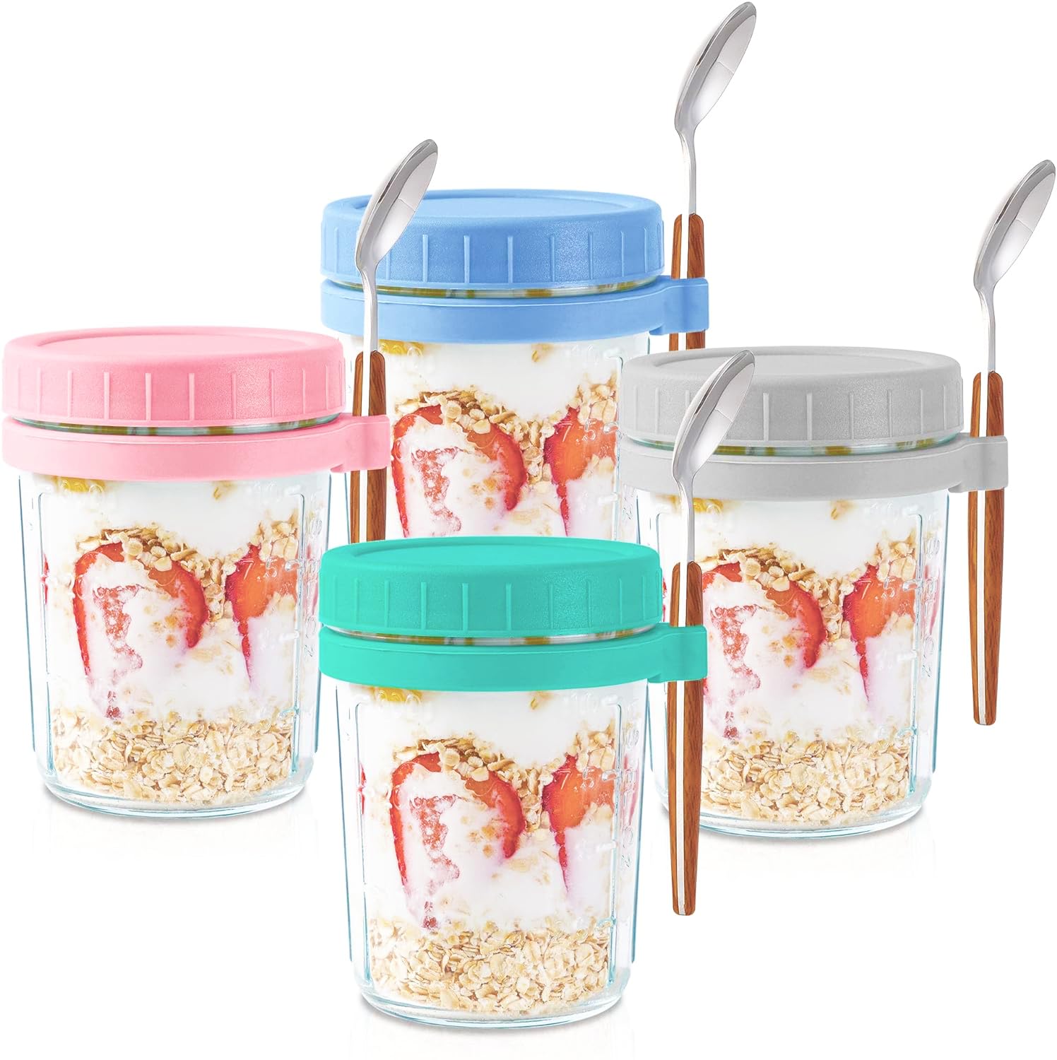 Set de 25 Pots à Confiture en Verre 125 ml avec Couvercles Hermétiques