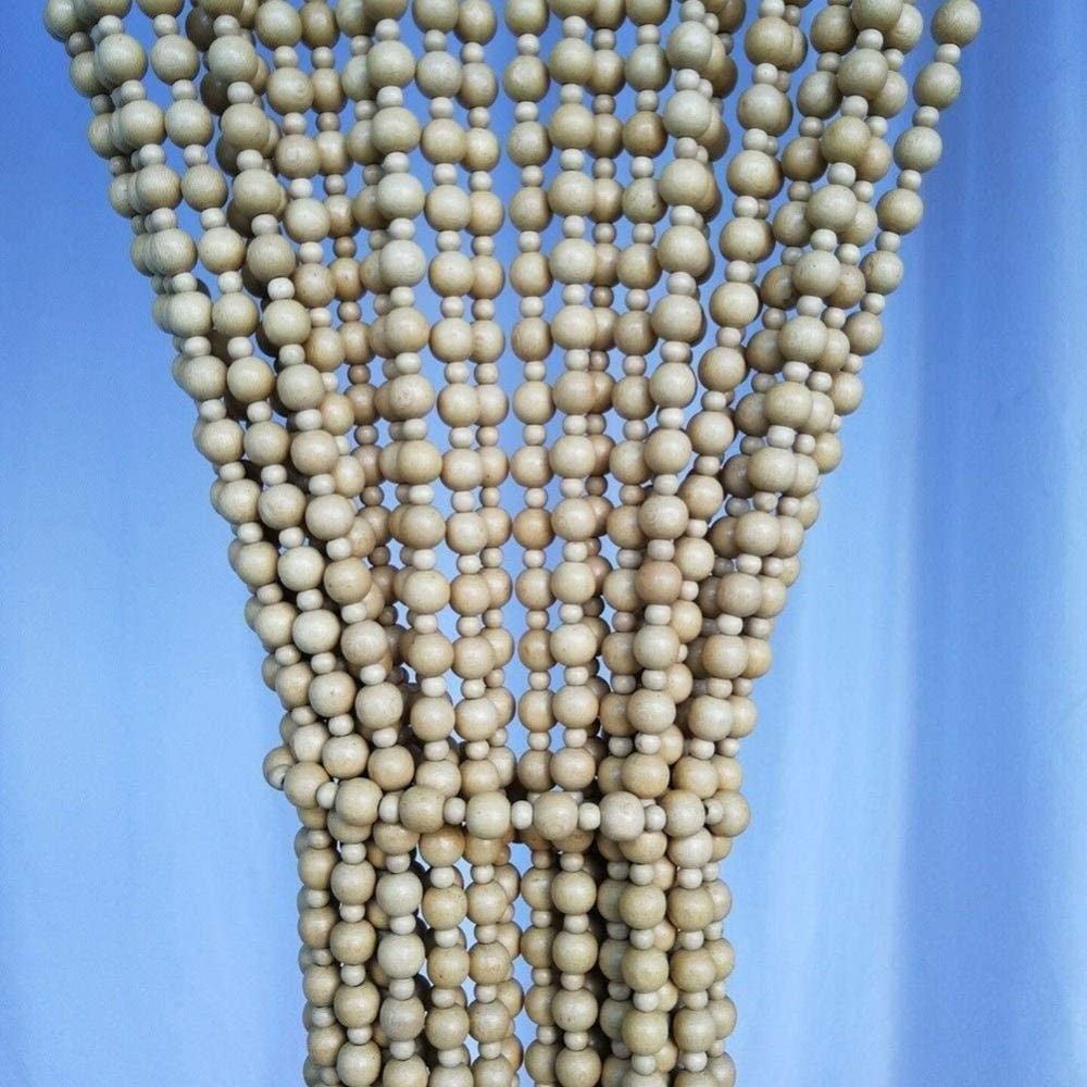 Rideau de porte en perles en bois massif de qualité supérieure pour salon
