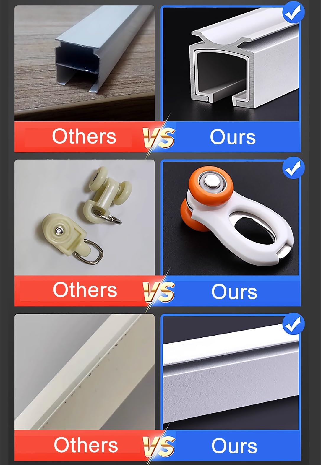 Riel recto personalizable para techo/pared de 3 a 15 pies con tiras silenciadoras integradas para separadores de habitaciones, ideal para cenador, oficina, balcón, montaje en techo, 900 cm de longitud