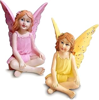 MUAMAX Fairy Garden Fairies Figurines for Fairy Garden Miniature Garden Fairies Fairy Gardens Accessories Suppliers Micro Landscape Bonsai Craft Decor Terrarium Ornaments