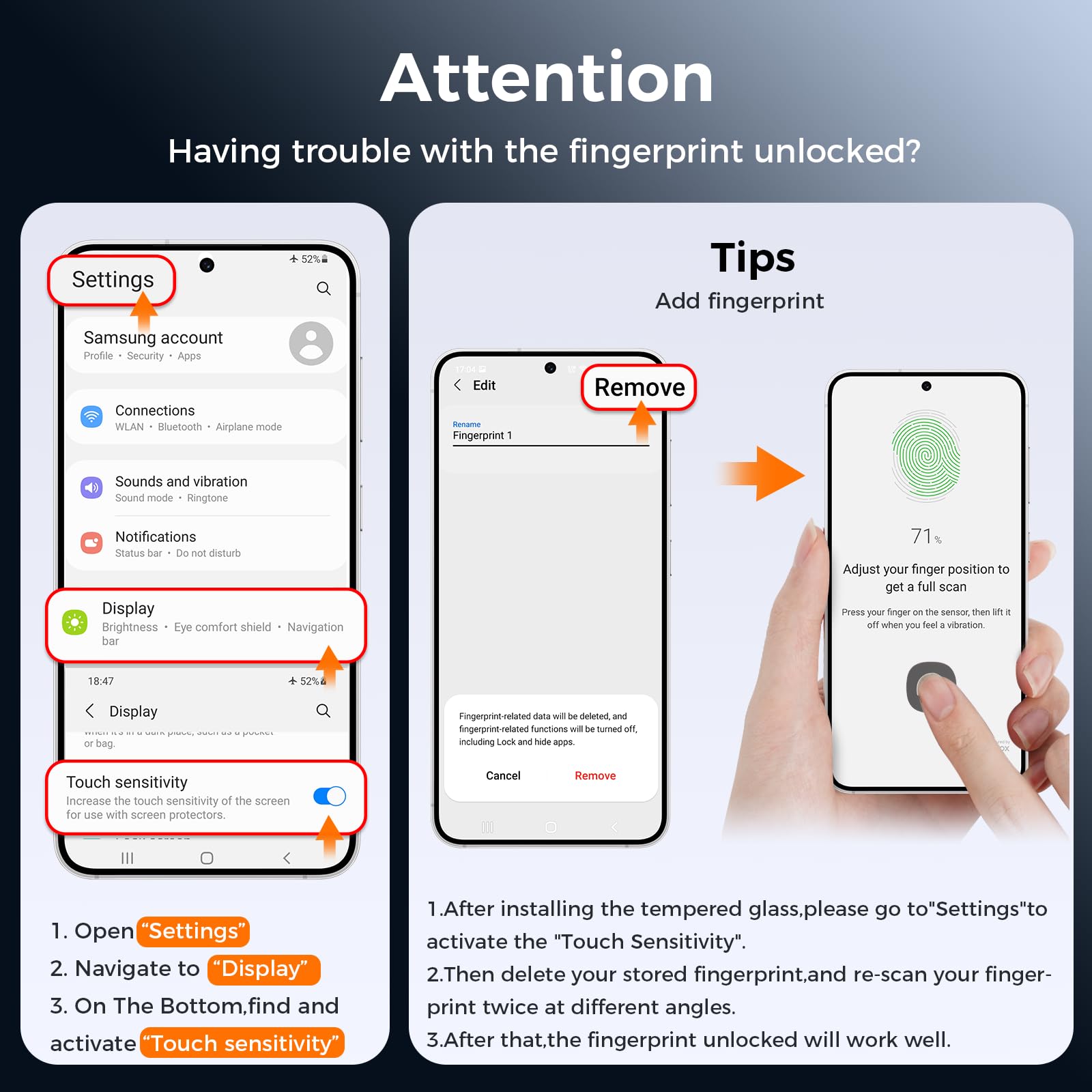 LK 3 Pezzi Vetro Temperato per Samsung Galaxy S26 Ultra, Ultra HD Vetro Protettiva per S26 Ultra, Durezza 9H, Anti Graffio, Senza Bolle, Antiolio, Supporta l'identificazione delle Impronte Digitali