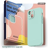Vista 133 de SURPHY Compatible con iPhone 13 Mini Funda con Protector de Pantalla, (Protección de Cámara y Forro de Microfibra Suave) Funda de Teléfono