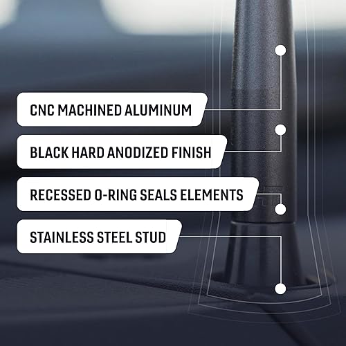 Miniatura 4 de BuiltRight Industries Antena rechoncha  para Ford F-150 2015-2020 (negro)