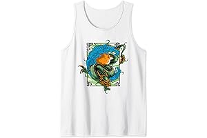 Mighty Asian Dragon with Ball Tank Top