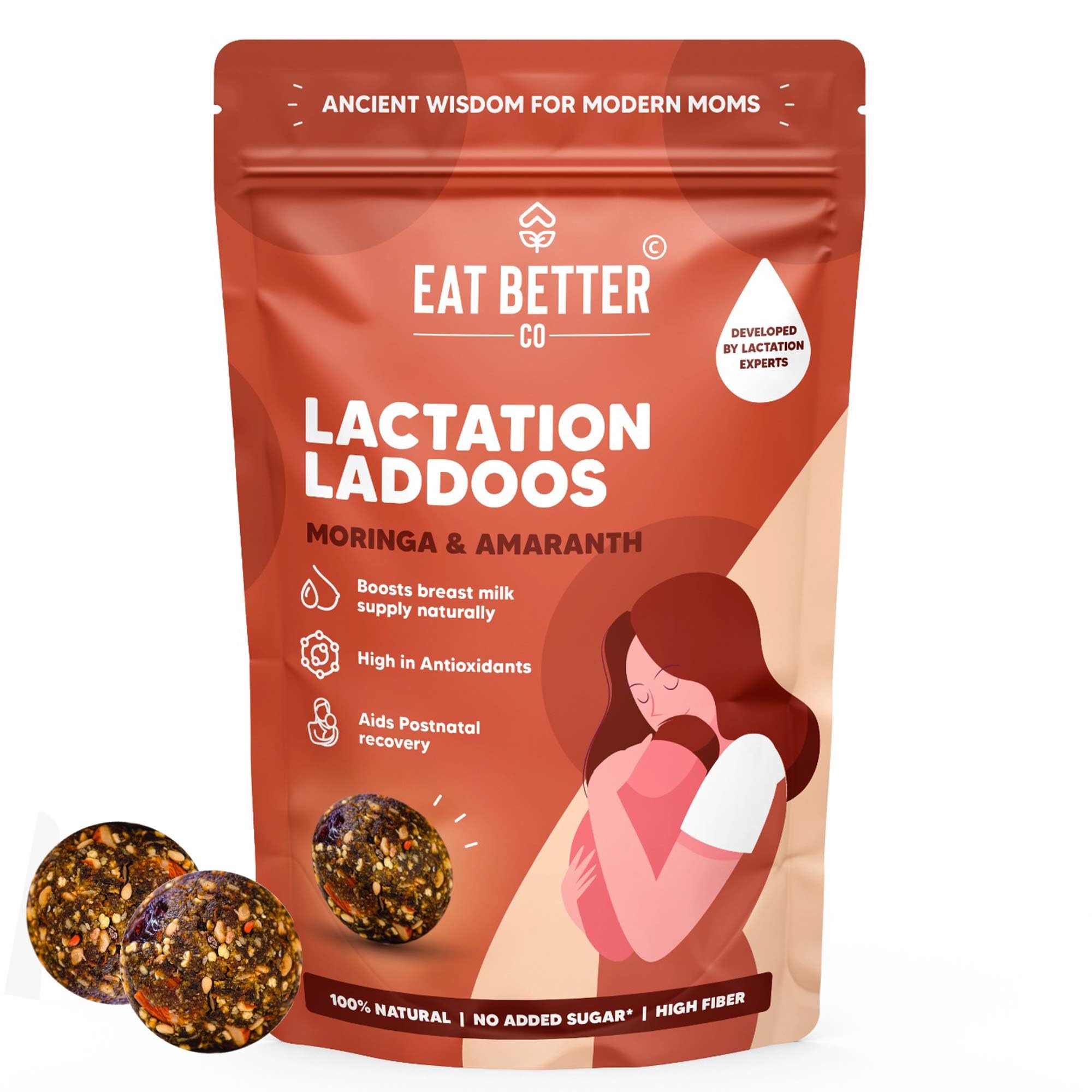 Eat Better Co - Lactation Ladoo – Moringa & Amaranth – Increases Milk Supply for Lactating Mothers - Ayurvedic Breast Feeding Supplement Aids Postpartum Recovery | Natural Galactagogues - 225 Gms (B0CV4BT25H) Amazon Price History, Amazon Price Tracker