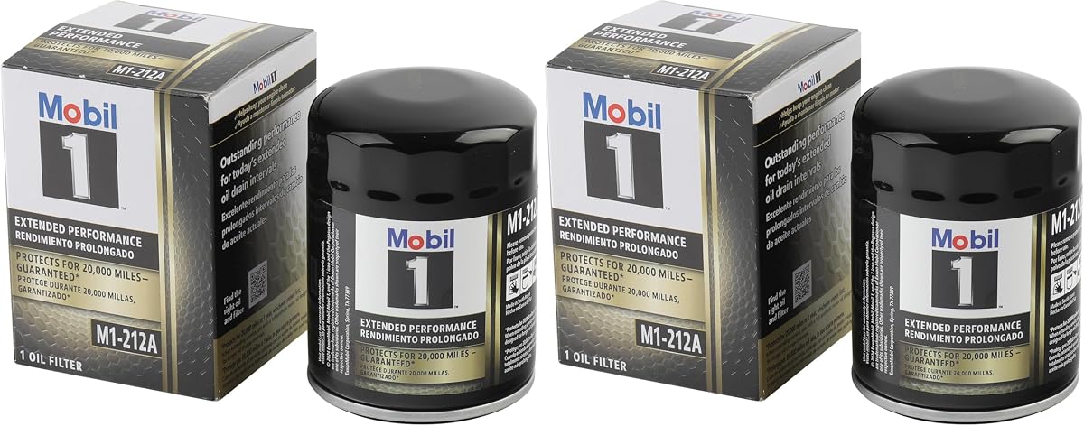 Mobil 1 M1-212A Filtro de aceite de rendimiento extendido, paquete de 2