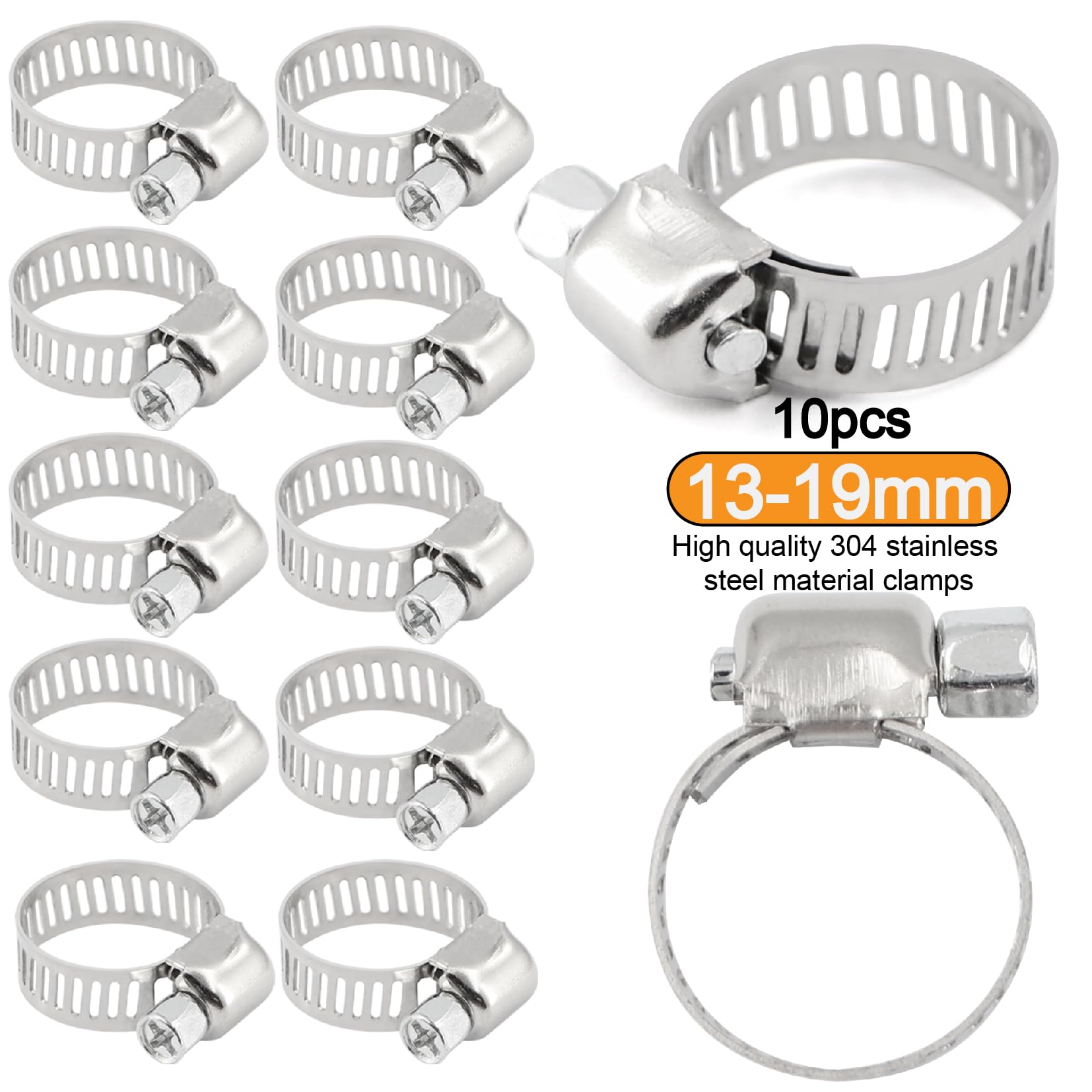 3/8" Fuel Hose Line Push Lock NBR Rubber 25FT SAE 30R7 300PSI With 10 Clamps For Small Engines - View #11