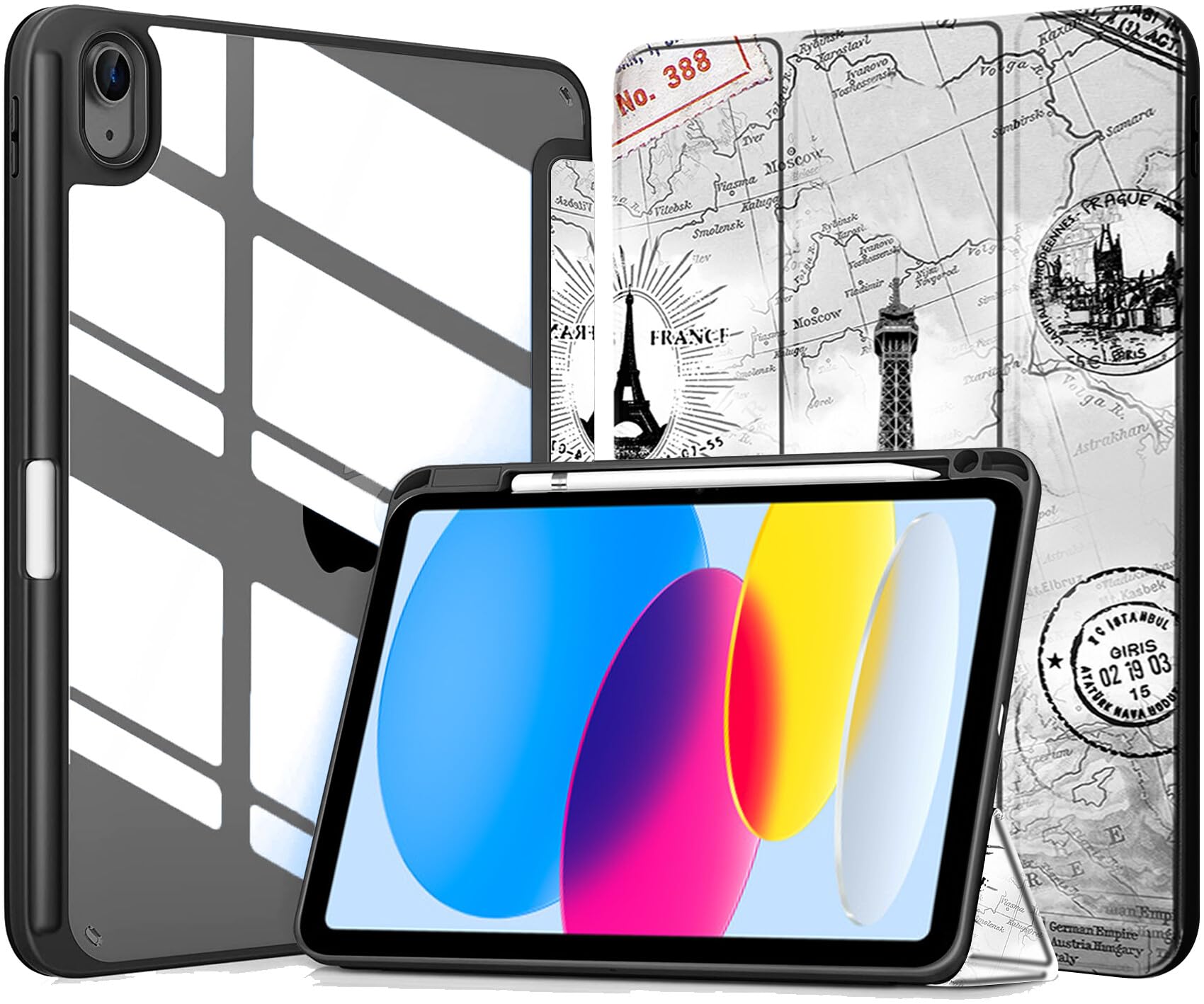 Robustrion Cover for iPad 11th (A16) / 10th Generation Cover Case (2025/2022) [Pencil Holder] (Right Side) [Auto Sleep Wake], Trifold Flip Stand Case for iPad 10th Gen / 11th Generation - Blue — Amazon image 19