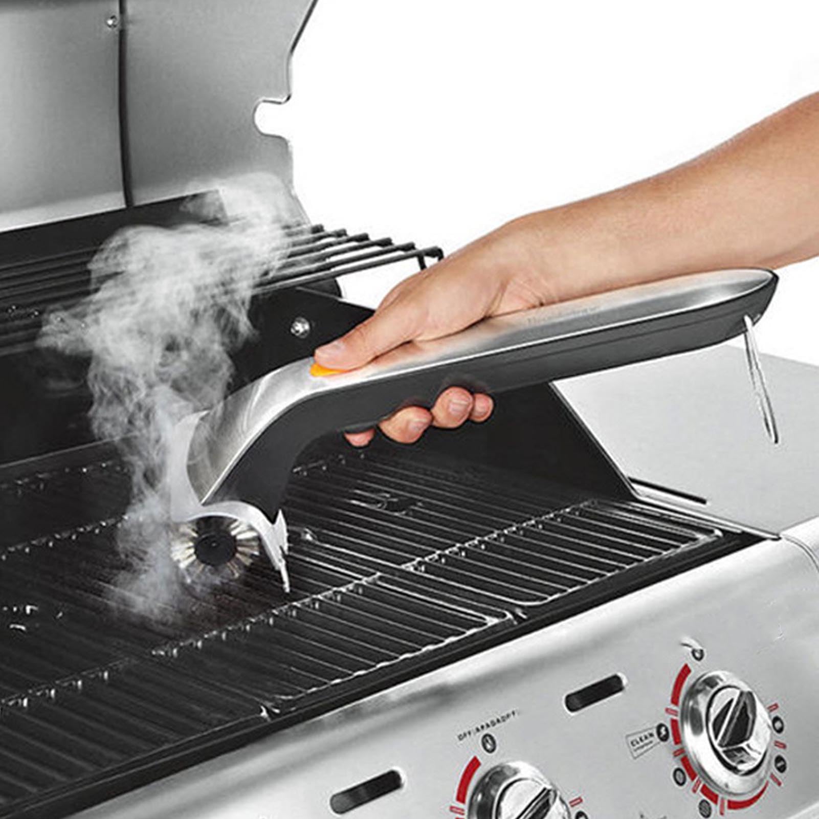 banapoy Cepillo Eléctrico para Parrilla, Potente Cepillo para Parrilla Barbacoa, Limpieza Recargable con Dobles, Rociador Agua, para
