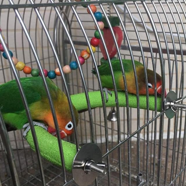 Foto 3 de 8 de Kasmole Soporte para Percha para pájaros en Forma de U - Perca para Jaula de Loros