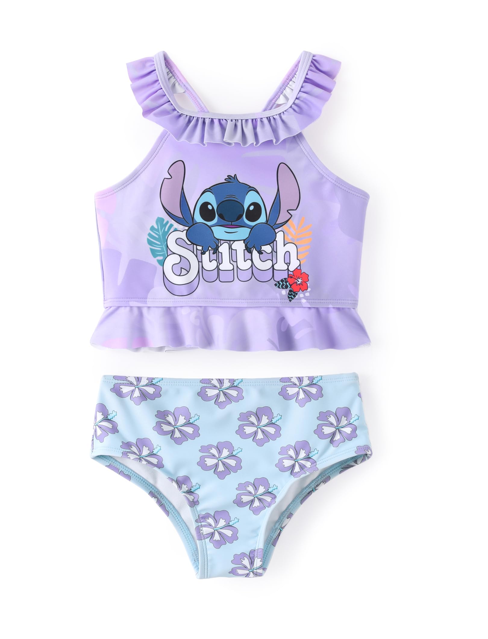 Disney Mickey and Friends Mädchen Rashguard Sommer Badeanzug