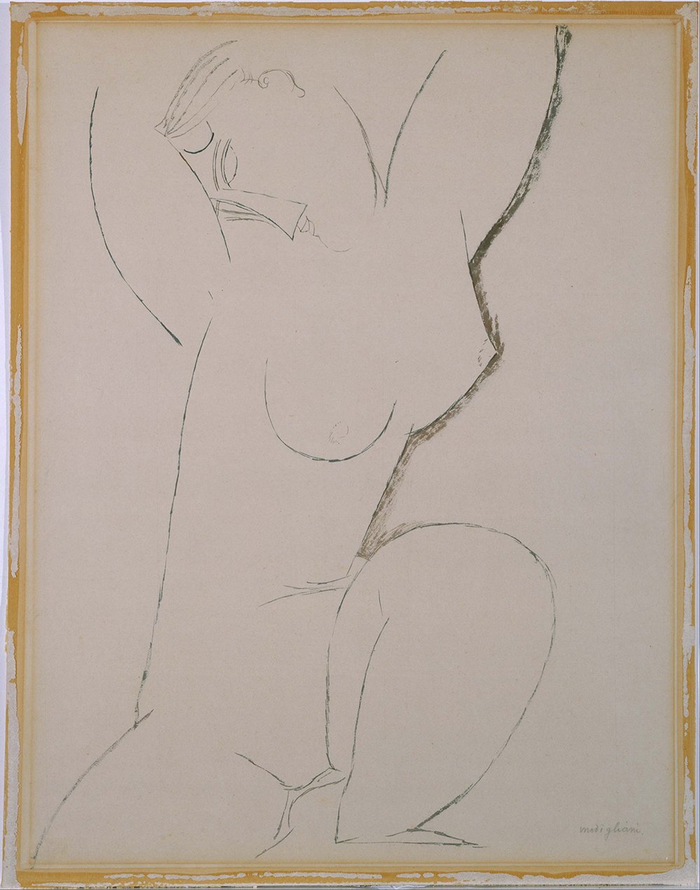 Caryatid Sketch de Modigliani une oeuvre d'art inspirante pour votre foyer