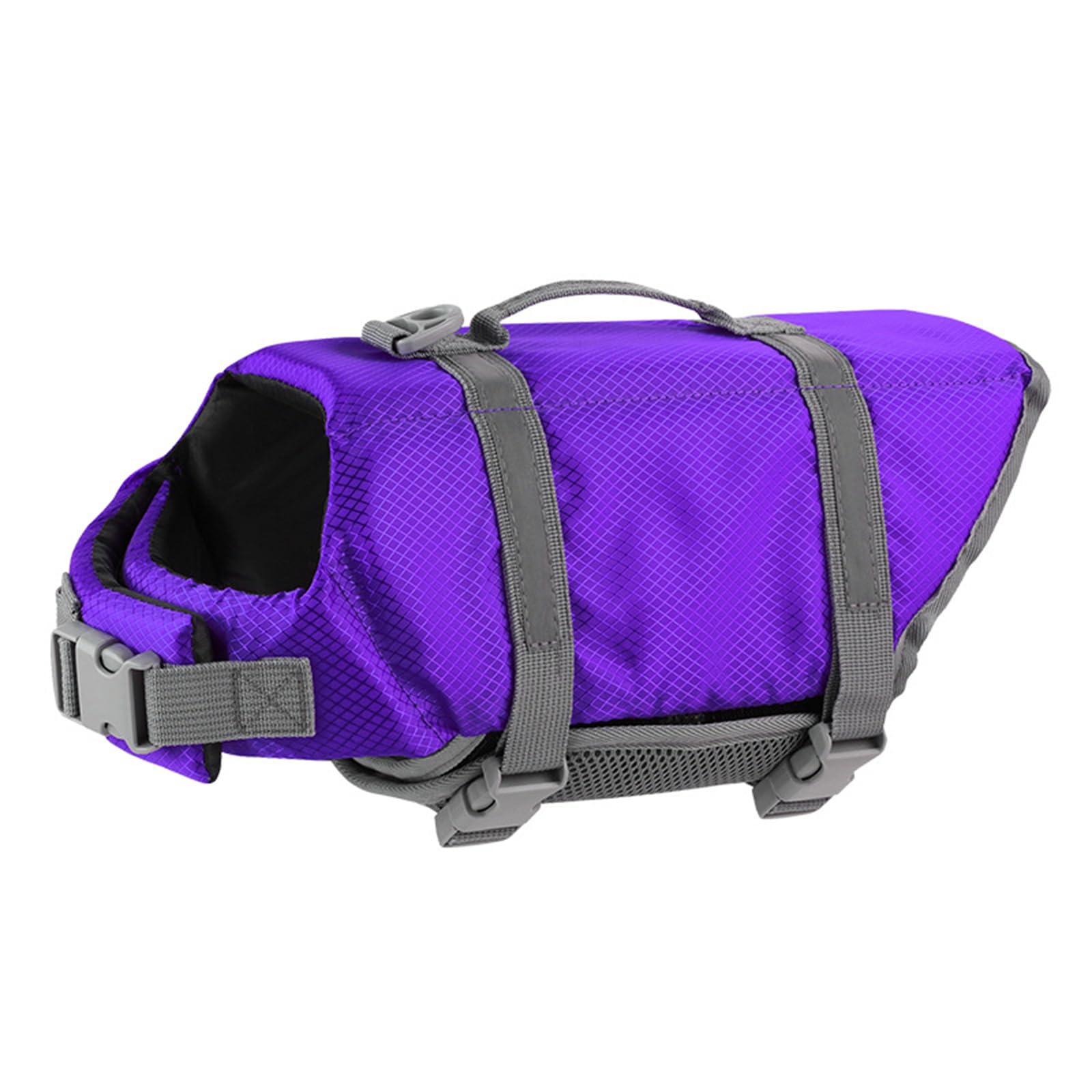 FANSU 2025 Dog Life Jacket Adjustable, Safety Floatation Vest Coat Pet Life Preserver with Handle for Swimming, Surfing, Boating for Small Dog Puppy Large Dog (XXS,Purple)