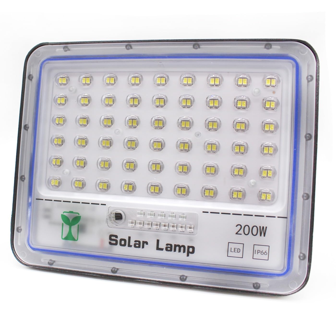 081 Store - 2 PEZZI Faro Led Esterno con Pannello Solare, Faro a Led da Giardino 200w con Sensore Crepuscolare e Telecomando, Faretto Solare Impermeabile IP66