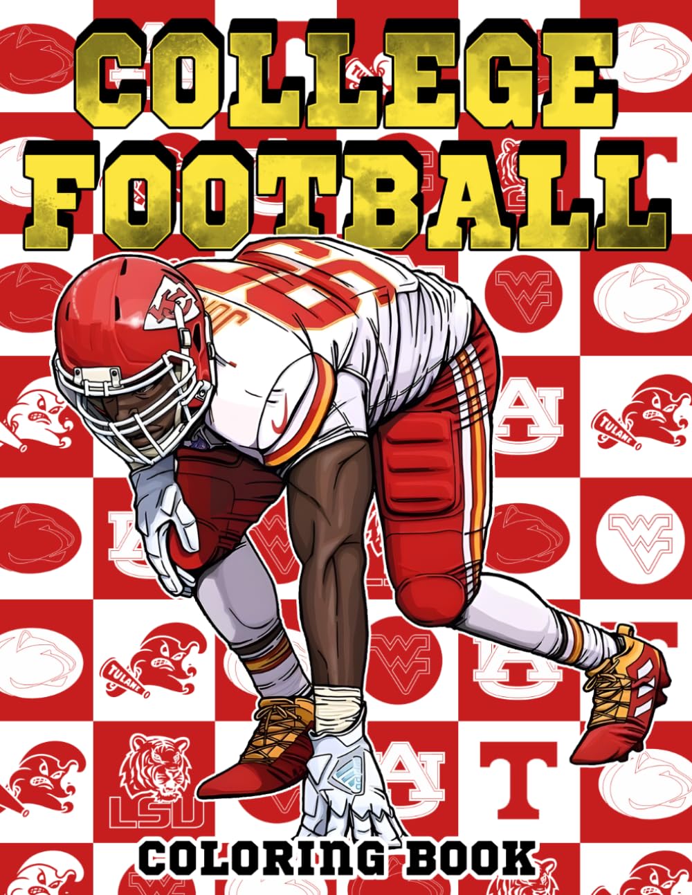 College Football: Soccer Coloring Pages featuring Dynamic Team Mascots and Powerful Athletic Illustrations for All Ages To Relax