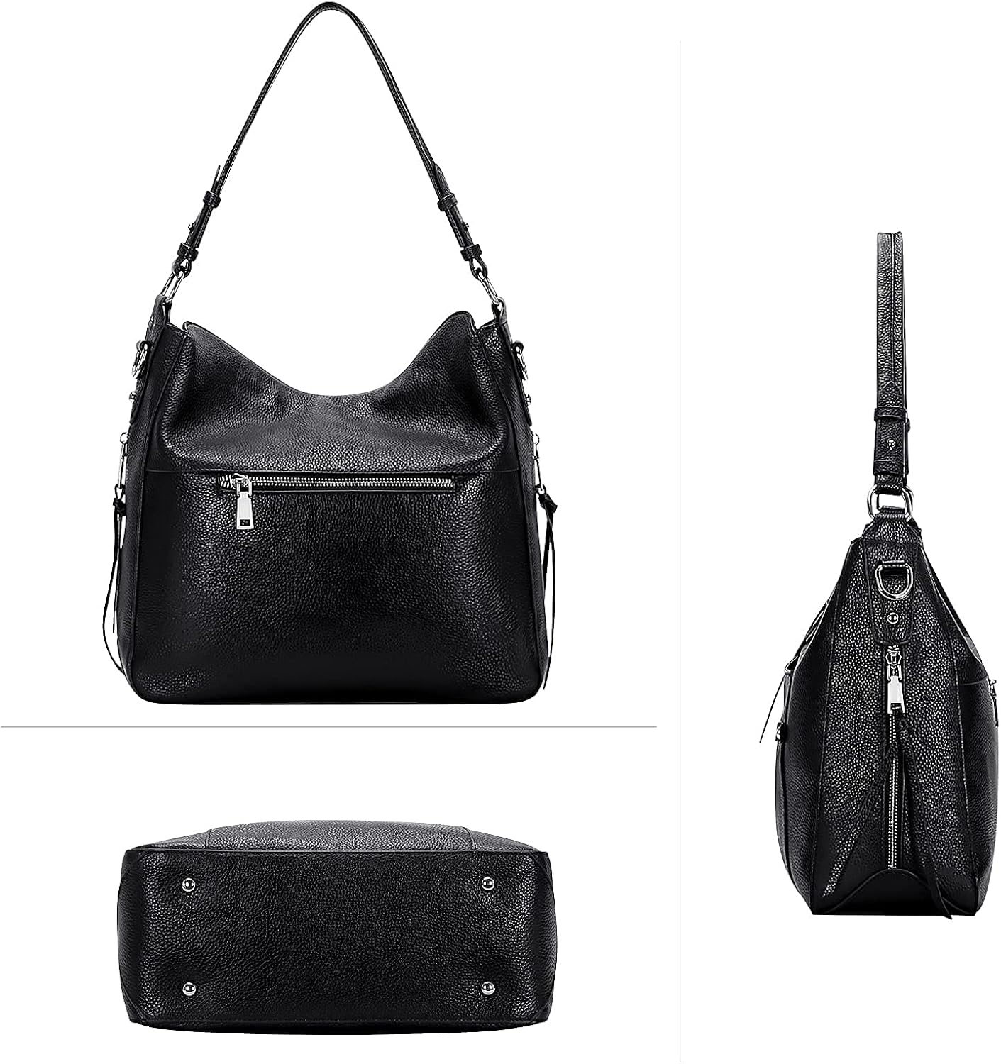 Miniatura 3 de Over Earth Bolsos y bolsos Hobo para mujer de cuero auténtico bolso cruzado