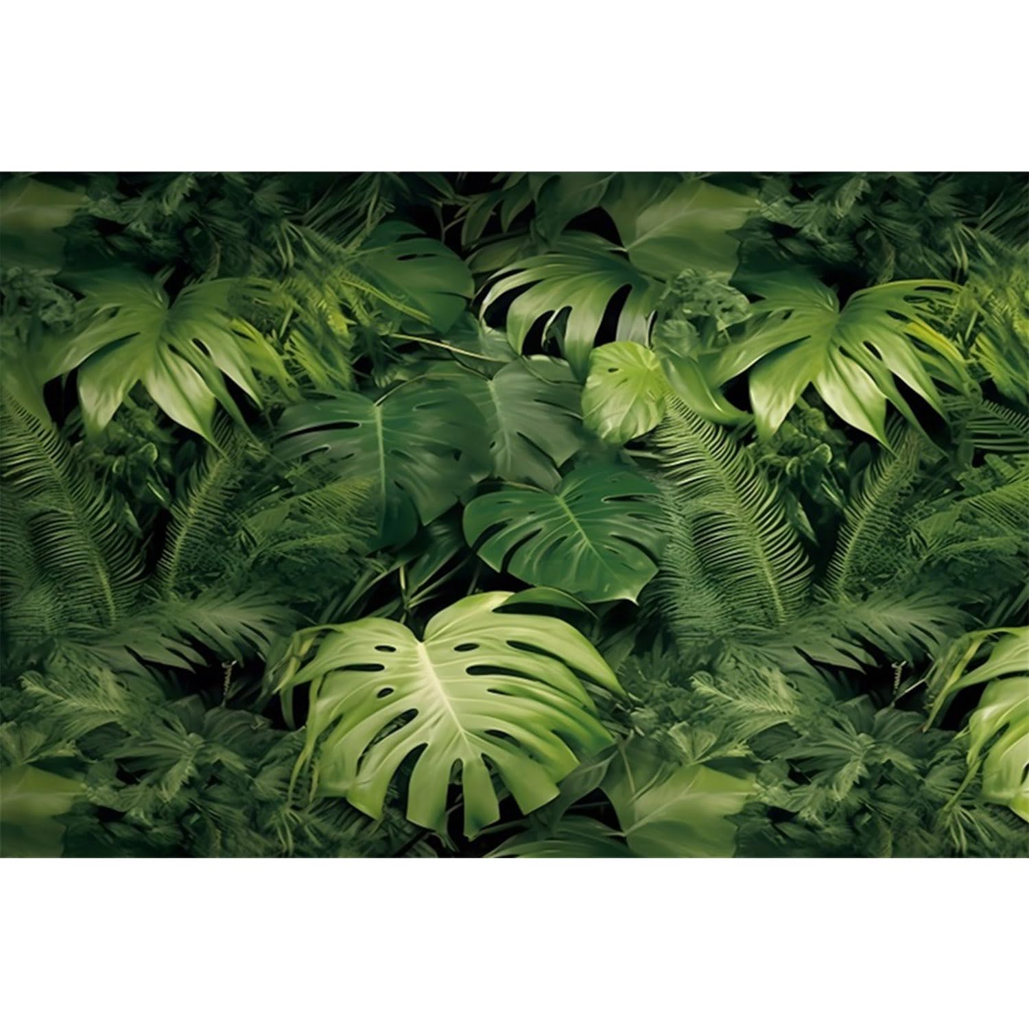 61x41cm Tropical Leaves Aquarium Background Forest Fish Tank Decor