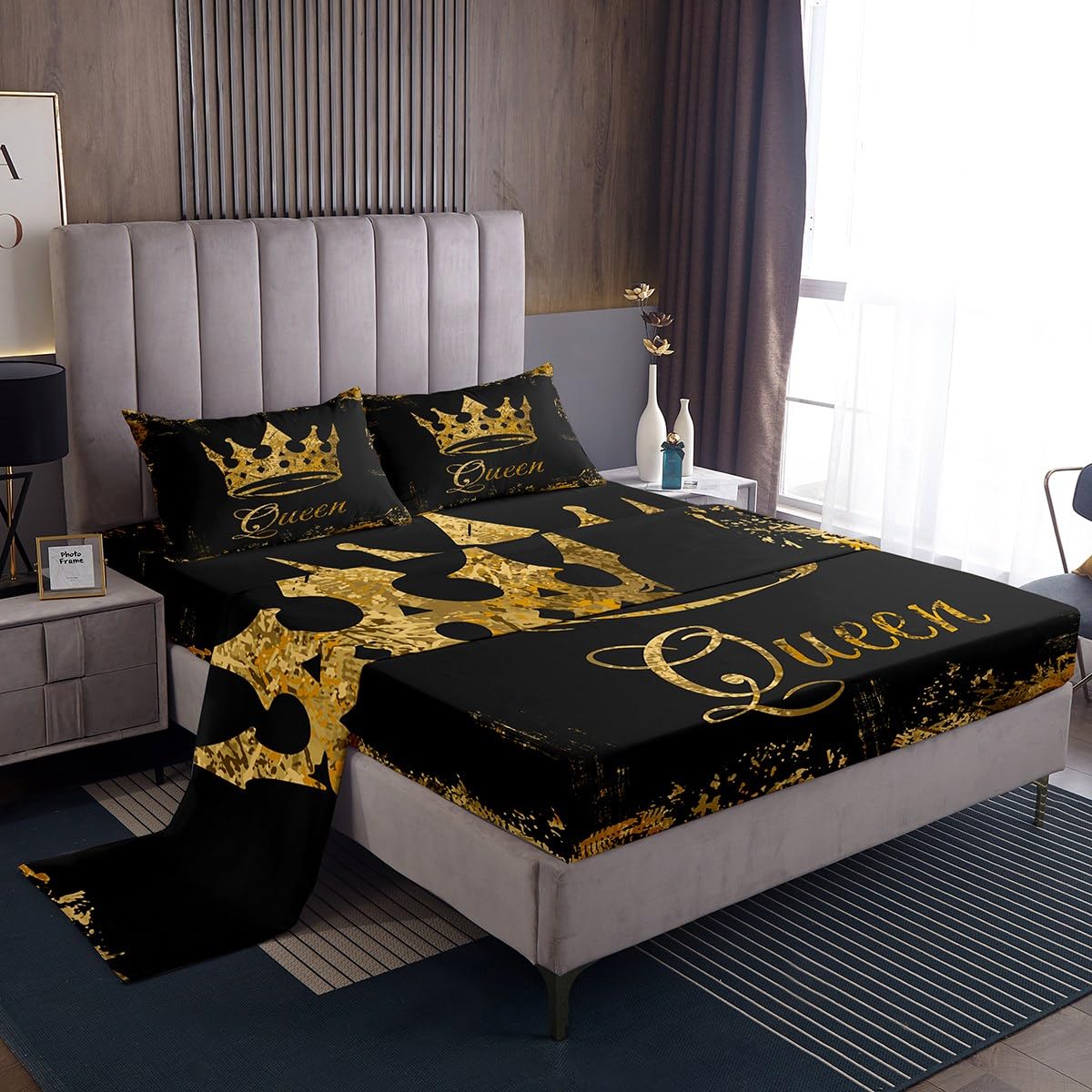 Couronne de la reine parure de lit 150x200cm le cadeau idéal