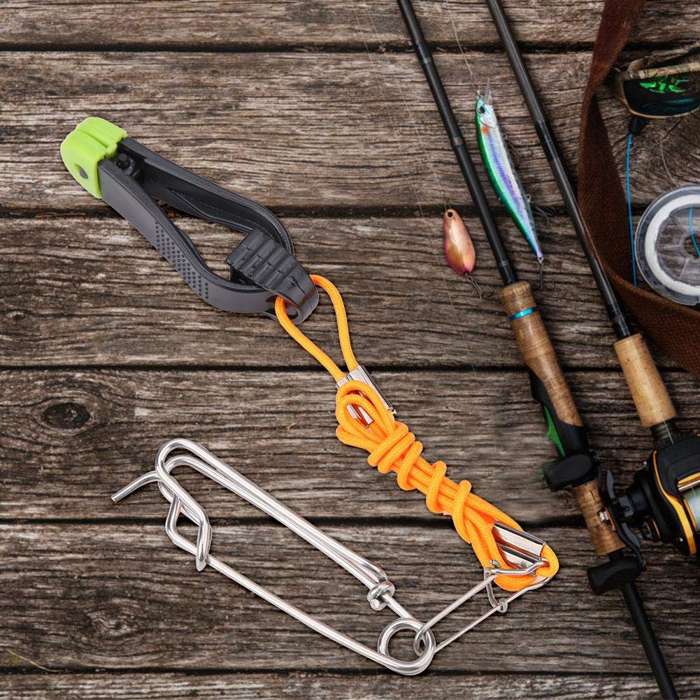 Tihebeyan Mini Power Grip Board Mast Release Snap Clip Clamp for Downrigger, Outrigger, Boat, Kite and Planer Boards Fishing. (C)