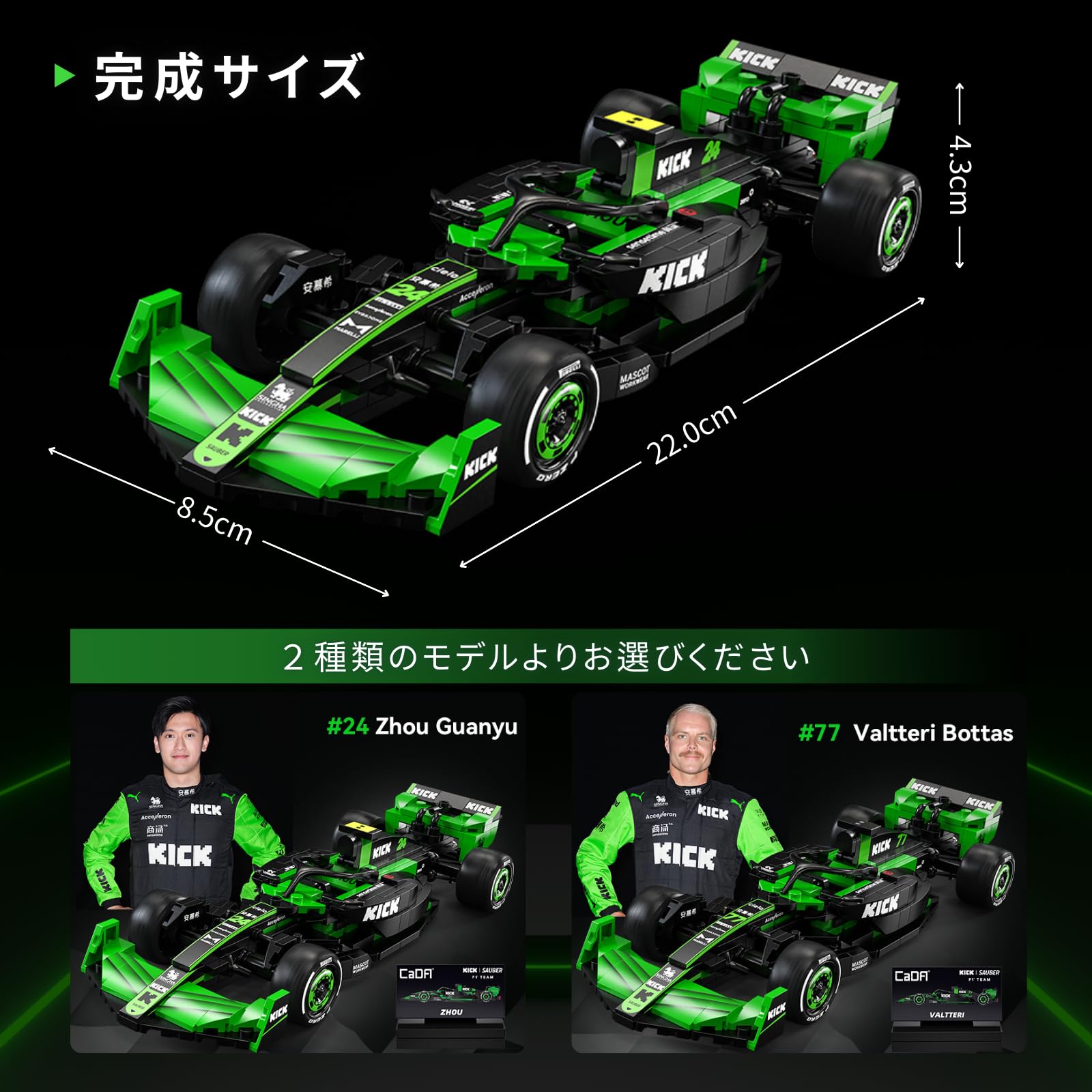 Amazon.co.jp: CaDA 1/24スケール カーシリーズ キックザウバー F1