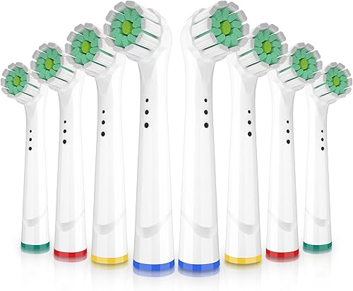 Compatible con cabezales de cepillo de repuesto Oral B para cabezales de cepillo de dientes eléctricos, cerdas ultra suaves para cuidado de encías