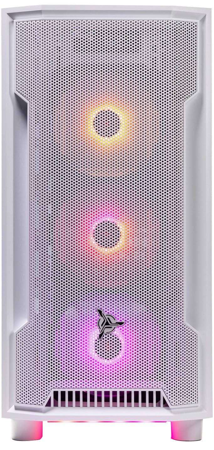 Skytech Gaming Archangel PC para Juegos, Intel i7 14700F 2.1GHz, NVIDIA RTX 5060 Ti 16 GB, SSD NVMe Gen4 NVMe 16 GB DDR5 RAM 6000, 650W Gold PSU 360 ARGB AIO, WLAN, Win 11, Ordenador