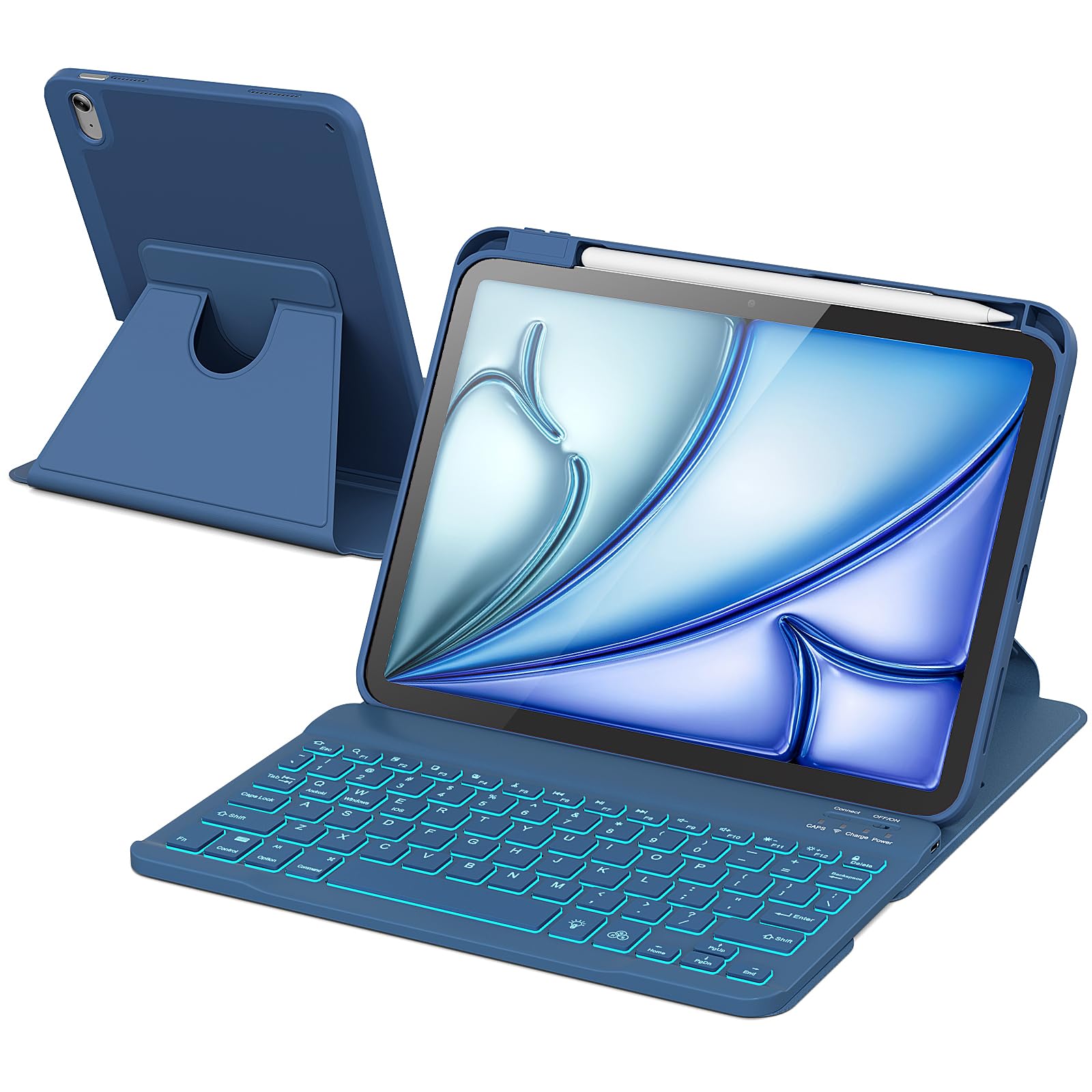 RAYMCRAFT for iPad Air 11-inch Case with Keyboard M4/M3/M2 (2026/2025/2024)