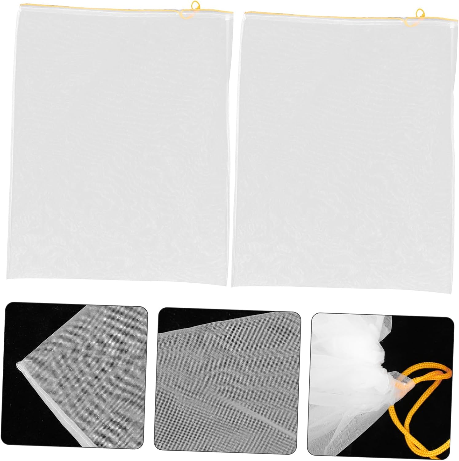 2pcs Nylon Honey Filter Mesh Bags, 120 Grit Strainer Tool