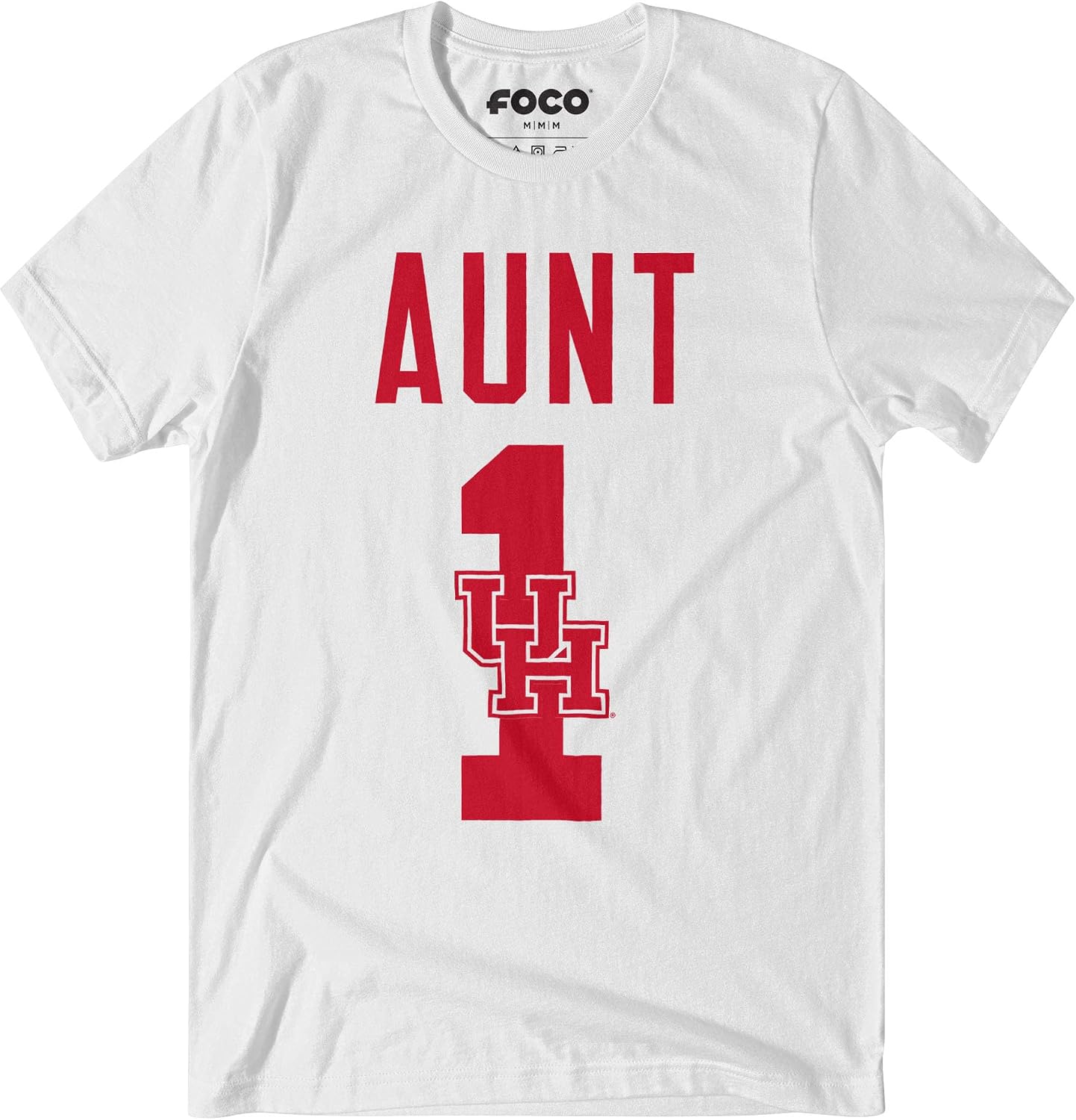 FOCO NCAA Womens NCAA College Team Logo Tee Shirt No. 1 Aunt T-Shirt